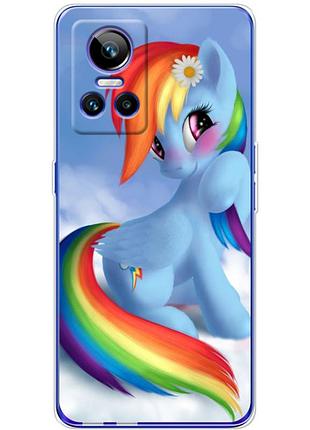 Чехол силиконовый с картинкой на realme gt neo 3 (литл пони, my little pony)