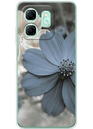 Чехол силиконовый с картинкой на infinix smart 9 (цветок гербера)
