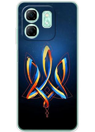 Чохол силіконовий з картинкою на infinix smart 9 (патріотичний, герб україни)