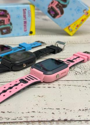 Детские смарт часы smart baby watch q20 водонепроницаемые pink
