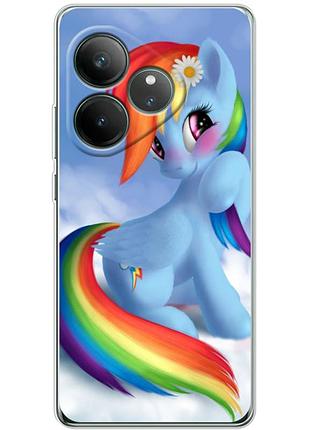Чехол силиконовый с картинкой на realme gt neo 6 (литл пони, my little pony)