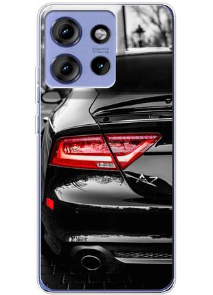 Чехол силиконовый с картинкой на motorola edge 50 (машина, audi a7)