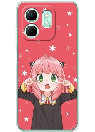 Чехол силиконовый с картинкой на infinix smart 9 (аниме, anime)
