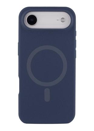 Чохол glow silicone case with magsafe для iphone 17 air dark blue