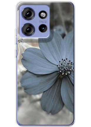 Чехол силиконовый с картинкой на motorola edge 50 (цветок гербера)