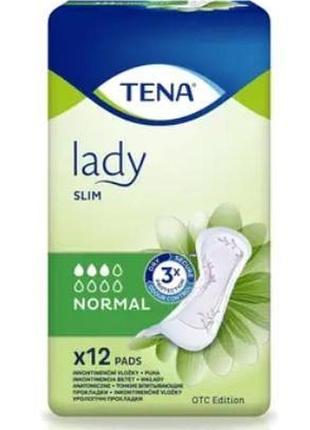 Прокладки урологические tena lady slim normal 12 штук