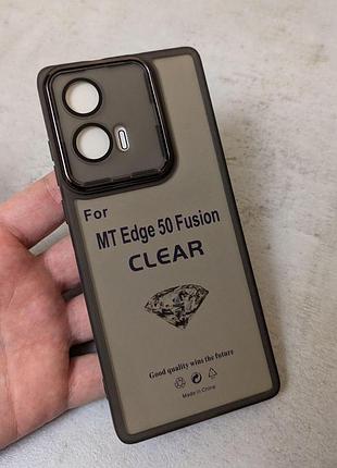 Tpu-pc чохол для motorola edge 50 fusion сірий
