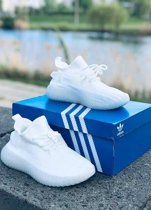 Жіночі кросівки adidas yeezy boost 350 женские кроссовки белык летние спортивные беговые лёгкие стильные кросівки адидас