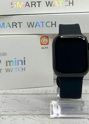Смартгодинник gs 9 mini 9-го покоління 38 мм, калькулятор, bluetooth 5.2 black