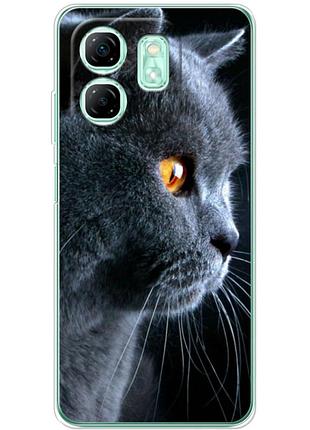 Чехол силиконовый с картинкой на infinix smart 9 (британский кот)
