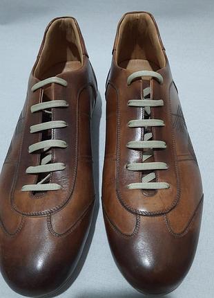 Люксовые туфли paolo scafora santoni made in italy 9.5, 28 см стелька