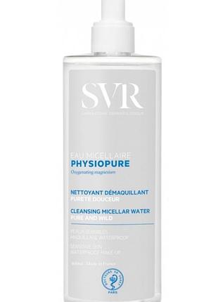 Очищающая мицеллярная вода svr physiopure cleansing micellar water для всех типов кожи и чувствительной