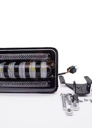 Led фара ближнего света 50w 5000lm 9-36v с дхо, поворотом и стг (5 линз, 6500k, 170×110×60 мм)