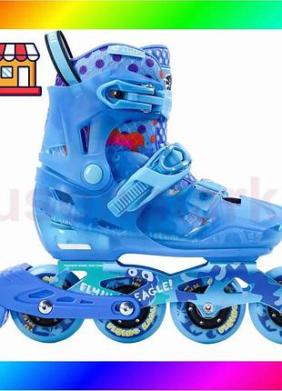 Bs детские фрискейт ролики best mix flying eagle s8 sprout blue bas77/n