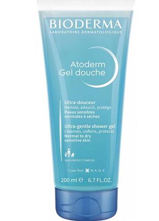 Bioderma atoderm gel-гель для душа 200 мл