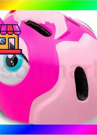Bs детский шлем для best mix роликов monster horse pink 49-55 см bas77/n