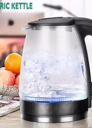 Електричний скляний чайник raf r7865 2 л 2000 вт