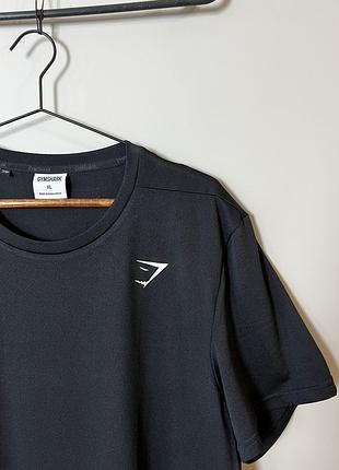 Чорна спортивна футболка в зал gymshark xl 2