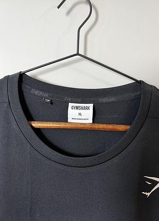 Чорна спортивна футболка в зал gymshark xl 3