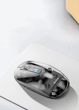 Беспроводная мышь hoco dual-mode silent wireless mouse gm29 |2.4g/bt, 800/1200/1600dpi| black