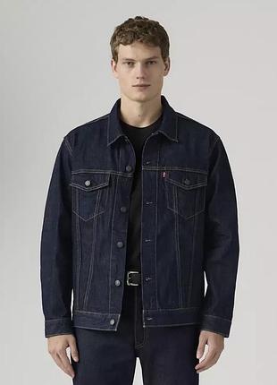 Levis джинсова куртка піджак темно синій хл