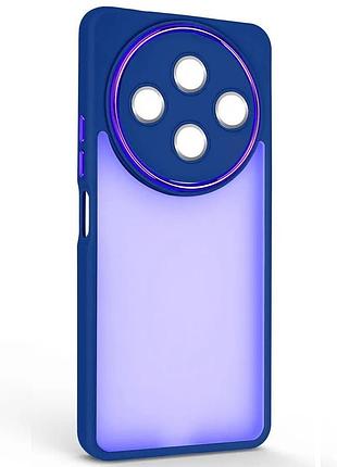 Чохол fiji lens для xiaomi redmi 14c бампер матовий з захистом блока камер blue