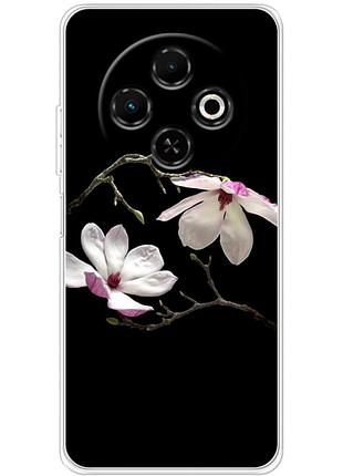 Чехол силиконовый с картинкой на tecno spark 30c (цветок, монголия)