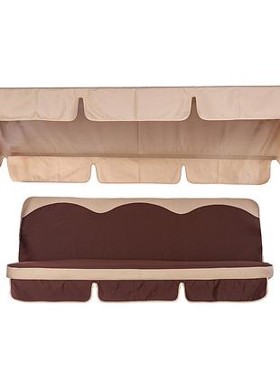 Комплект до гойдалки ost-fran wave 170x110x7 см, дах 120x200. тканина тексілк 2230/2733