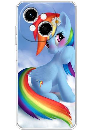 Чехол силиконовый с картинкой на tecno spark go 1 (литл пони, my little pony)