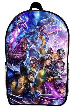 Рюкзак школьный люди икс (school gear bag x-men 06) черный, 39 х 27 х 14 см