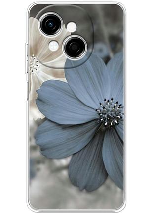 Чохол силіконовий з картинкою на tecno spark go 1 (квітка гербера)