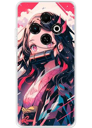 Чохол силіконовий з картинкою на tecno spark 30c (аніме, anime)