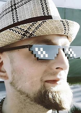 Очки minecraft пиксельные