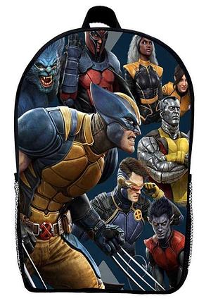 Рюкзак шкільної люди ікс (school gear bag x-men 03) чорний, 39 х 27 х 14 см