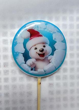 Новогодние леденцы с рисунком