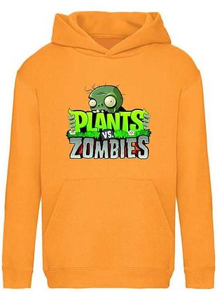 Худі рослини проти зомбі (plants vs zombie 001) помаранчеве, 116-128-140-152-164 розмір
