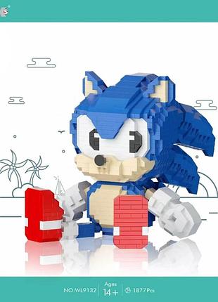 Конструктор детский соник sonic на 1877 деталей подарок на праздник