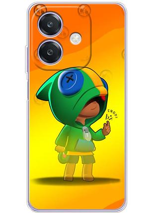 Чехол силиконовый с картинкой на oppo a3x (бравл старс, brawl stars)