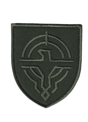Шеврон всу, военный / армейский, силы беспилотных систем украины, на липучке, на оливке. 8 см * 7 см