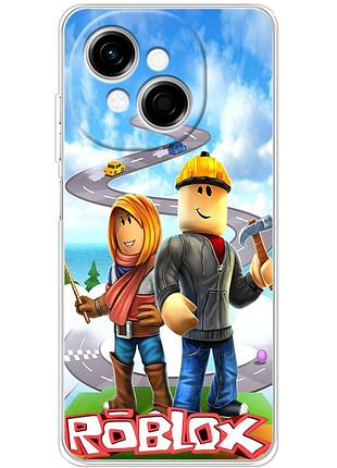 Чохол силіконовий з картинкою на tecno spark go 1 (роблокс, roblox)