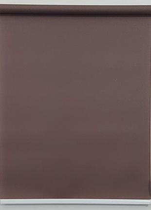 Рулонная штора роял коричневый 1125*1500