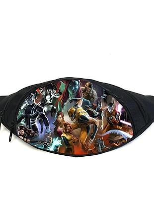 Поясная сумка бананка люди икс (gb x-men 01) gear bag черная
