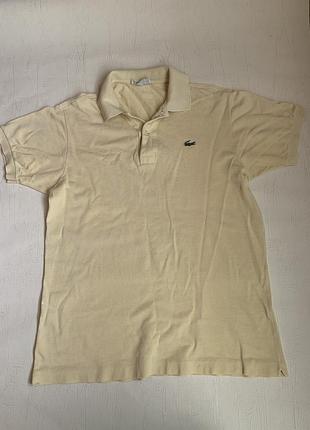 Чоловіче поло lacoste світло-жовтого кольору