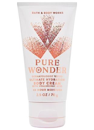 Парфюмированный крем для тела bath & body works pure wonder travel body cream 70 г
