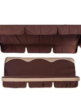 Комплект до гойдалки ost-fran wave 170x110x7 см, дах 120x200. тканина тексілк 2230