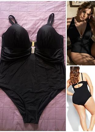 Суцільний купальник city chic plus size swimsuit,  p.22/24