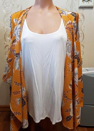Блуза-туника, блуза с накидкой для шикарных форм. состояние новой!3 фото