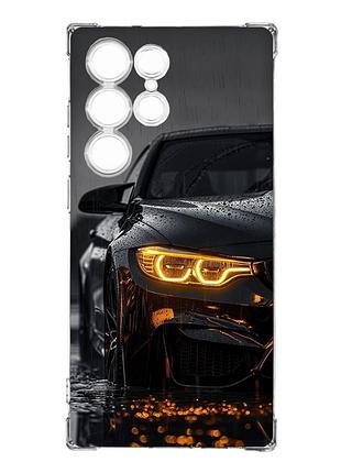 Чехол с утолщёнными углами на samsung galaxy s23 ultra авто (принт 400)