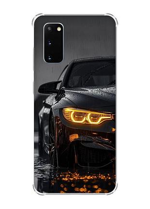 Чехол с утолщёнными углами на samsung galaxy s20 plus авто (принт 400)