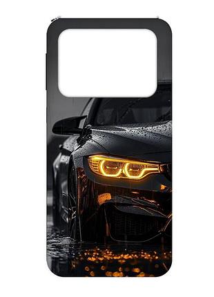 Матовий чорний чохол на xiaomi poco x4 pro 5g авто (принт 400)